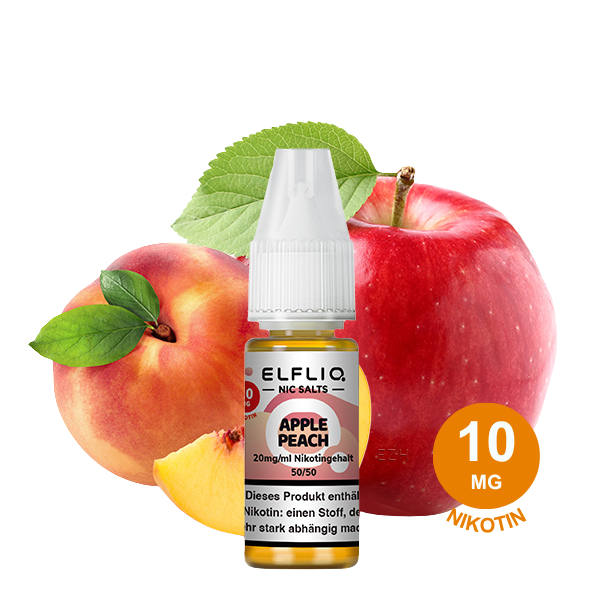 ELFLIQ Apple Peach – Nikotinsalz-Liquid 10 mg/ml (10 ml)