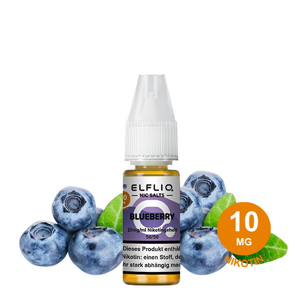 ELFLIQ Blueberry – Nikotinsalz-Liquid 10 mg/ml (10 ml)