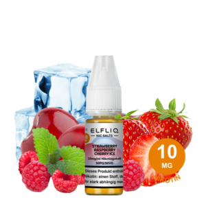 ELFLIQ Strawberry Raspberry Cherry Ice – Nikotinsalz-Liquid 10 mg/ml (10 ml)
