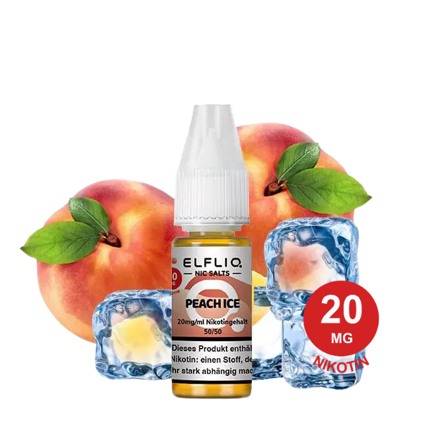 ELFLIQ Peach Ice – Nikotinsalz-Liquid 20 mg/ml (10 ml)