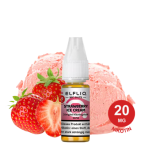 ELFLIQ Strawberry Ice Cream – Nikotinsalz-Liquid 20 mg/ml (10 ml)