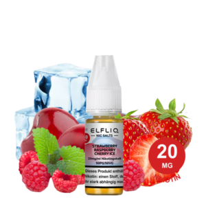 ELFLIQ Strawberry Raspberry Cherry Ice – Nikotinsalz-Liquid 20 mg/ml (10 ml)