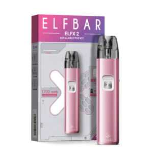 ELFBAR ELFX 2 Refillable Kit – Berry Pink – Refill Pod Kit für ELFLIQ