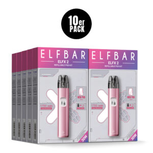 ELFBAR ELFX 2 Refillable Kit – Berry Pink – Refill Pod Kit für ELFLIQ