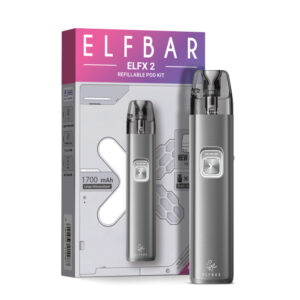 ELFBAR ELFX 2 Refillable Kit – Space Grey – Refill Pod Kit für ELFLIQ