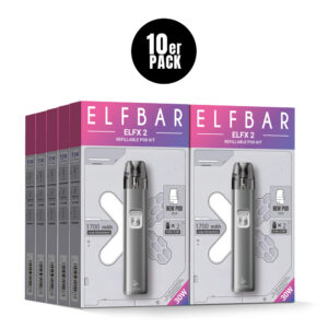 ELFBAR ELFX 2 Refillable Kit – Space Grey – Refill Pod Kit für ELFLIQ
