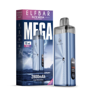 ELFBAR ELFX MEGA Kit – Cyan – Refill Pod Kit für ELFLIQ