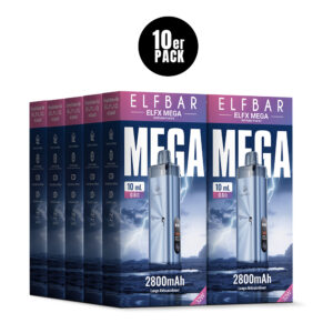 ELFBAR ELFX MEGA Kit – Cyan – Refill Pod Kit für ELFLIQ