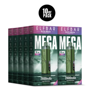 ELFBAR ELFX MEGA Kit – Green – Refill Pod Kit für ELFLIQ
