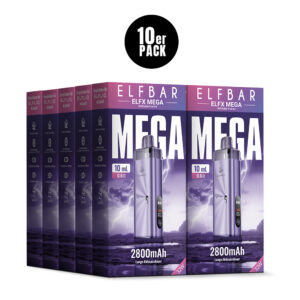 ELFBAR ELFX MEGA Kit – Purple – Refill Pod Kit für ELFLIQ