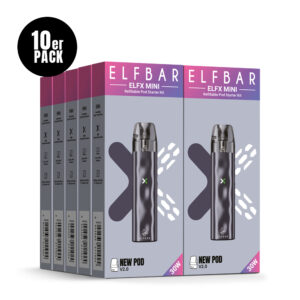 ELFBAR ELFX Mini Refillable Kit – Grey – Refill Pod Kit für ELFLIQ