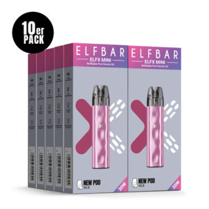 ELFBAR ELFX Mini Refillable Kit – Pink – Refill Pod Kit für ELFLIQ
