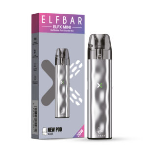 ELFBAR ELFX Mini Refillable Kit – Silver – Refill Pod Kit für ELFLIQ