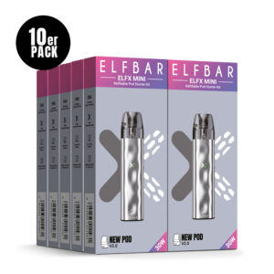 ELFBAR ELFX Mini Refillable Kit – Silver – Refill Pod Kit für ELFLIQ