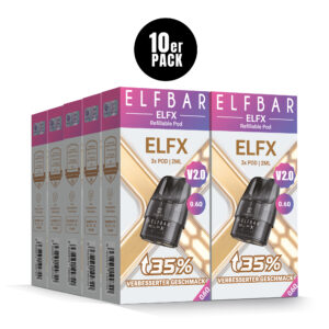 ELFBAR ELFX V2.0 Refillable Pod – 0,6 Ohm – Refill Pod Kit für ELFLIQ