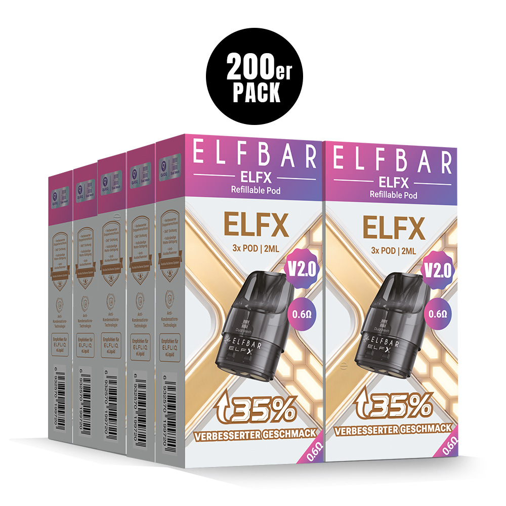 ELFBAR ELFX V2.0 Refillable Pod – 0,6 Ohm – Refill Pod Kit für ELFLIQ