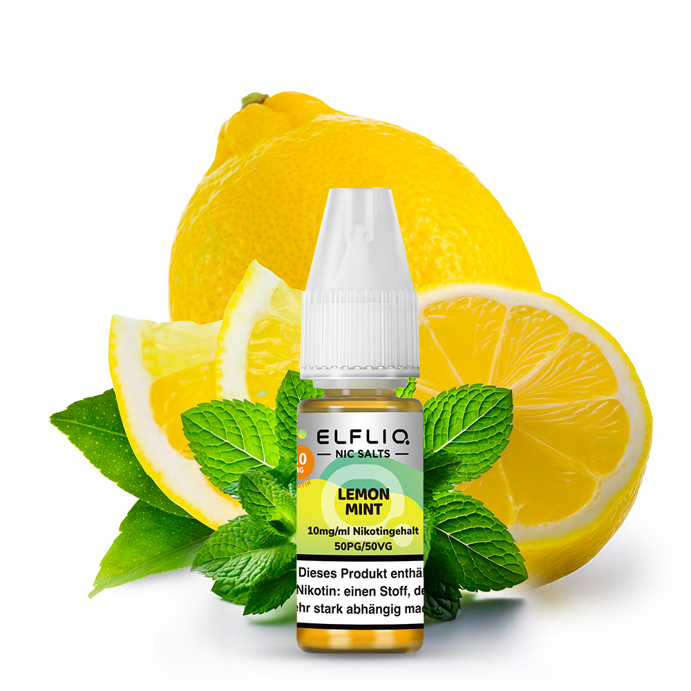 ELFLIQ Lemon Mint Nikotinsalz Liquid 10 mg/ml – Flasche