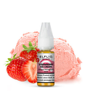 ELFLIQ Strawberry Ice Cream Nikotinsalz Liquid 20 mg/ml – Flasche